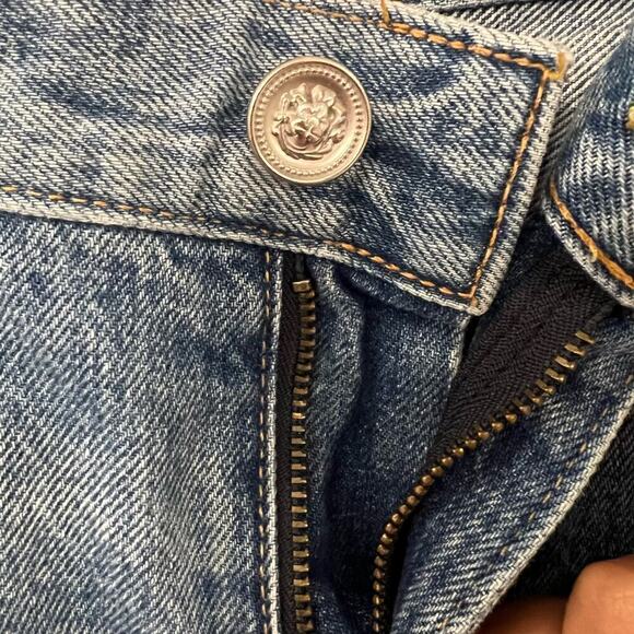 SLVRLAKE $299 Tyler Frayed Hem Straight Leg Jeans Size 27 - Picture 5 of 10